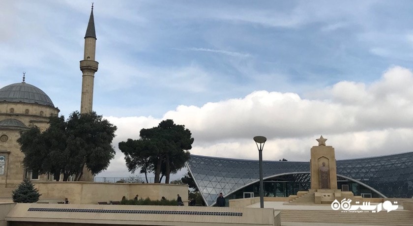  مسجد آبی شهر آذربایجان کشور باکو
