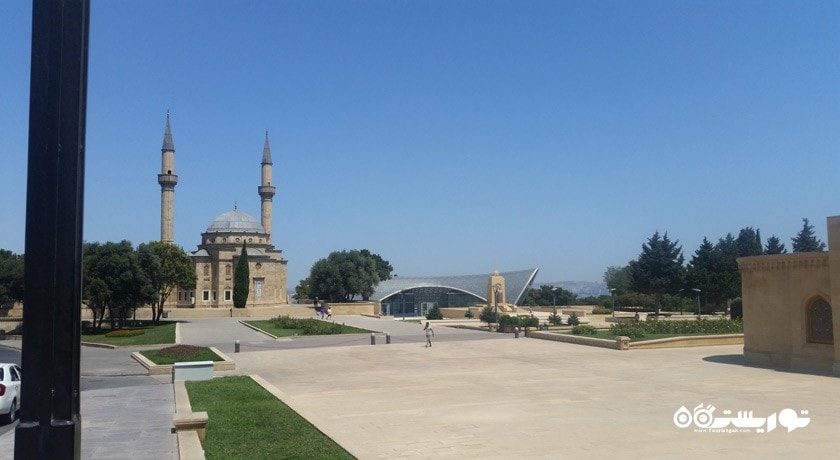  مسجد آبی شهر آذربایجان کشور باکو