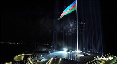  میدان پرچم ملی شهر آذربایجان کشور باکو