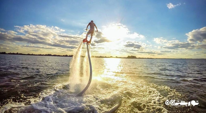  کلوپ دریایی فلای بورد کیش شهر هرمزگان استان کیش