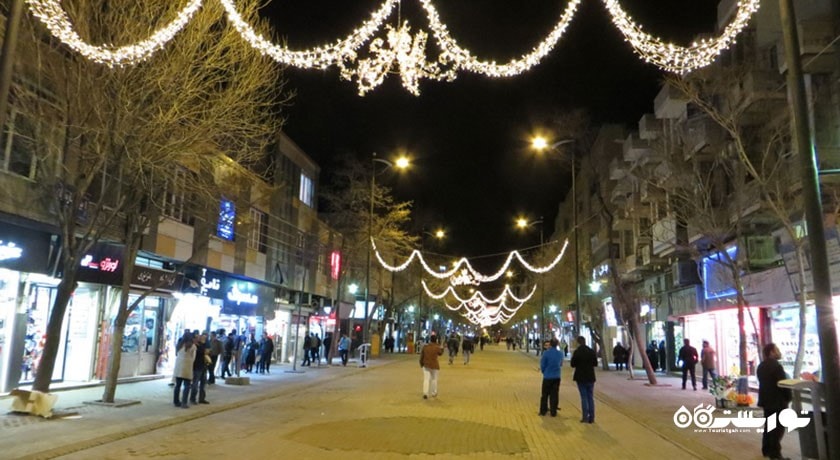  فلکه ولیعصر و پیاده راه شهریار شهر آذربایجان شرقی استان تبریز