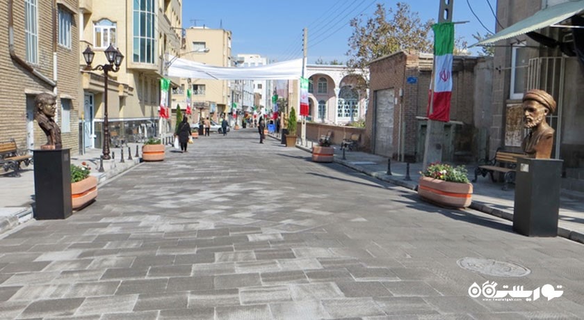  فلکه ولیعصر و پیاده راه شهریار شهر آذربایجان شرقی استان تبریز