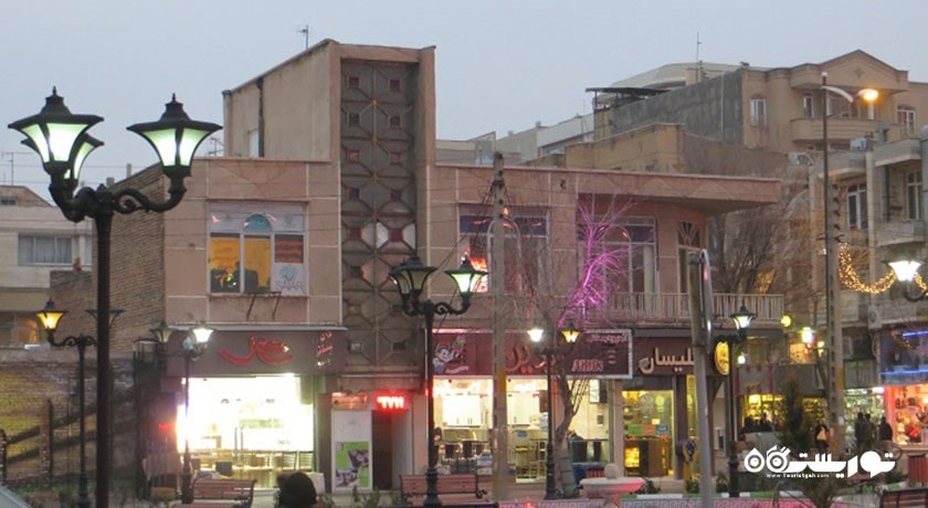  فلکه ولیعصر و پیاده راه شهریار شهر آذربایجان شرقی استان تبریز