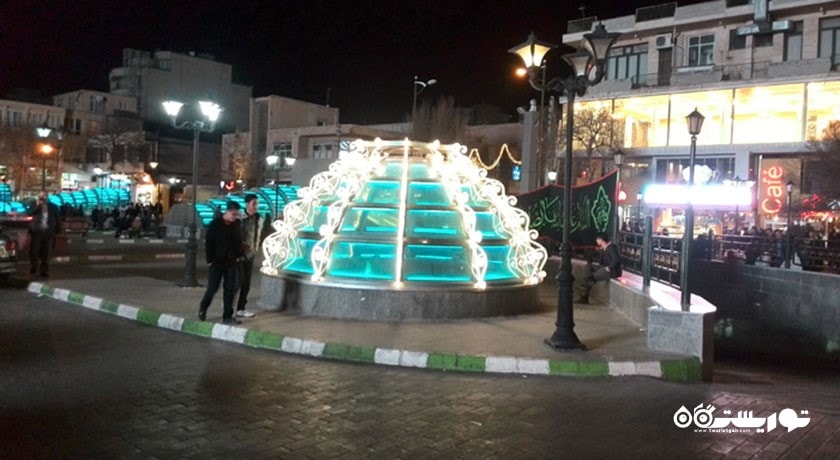  فلکه ولیعصر و پیاده راه شهریار شهر آذربایجان شرقی استان تبریز