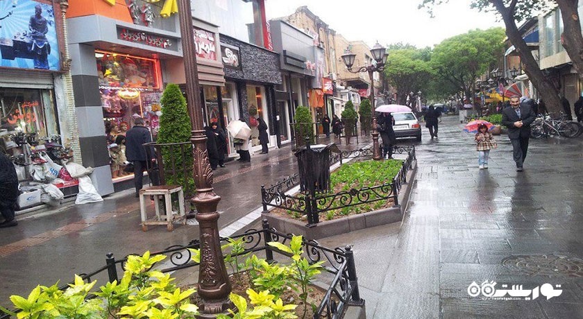 پیاده راه تربیت (خیابان سنگفرش تربیت) -  شهر تبریز