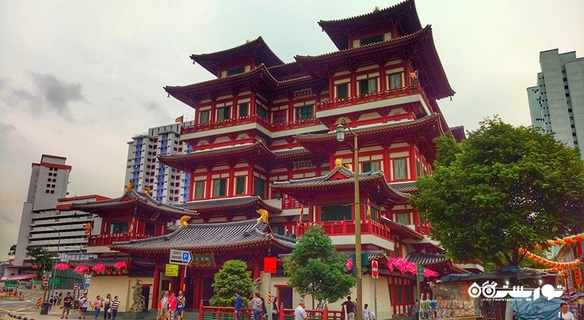  موزه و معبد مقدس دندان بودا شهر سنگاپور کشور سنگاپور