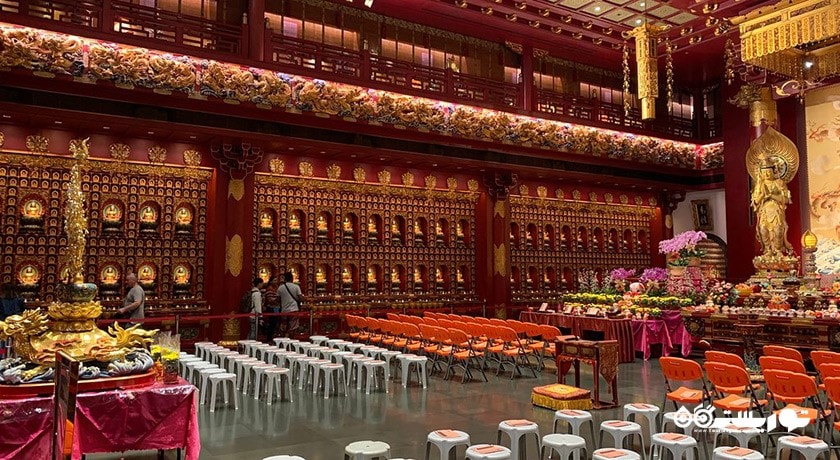  موزه و معبد مقدس دندان بودا شهر سنگاپور کشور سنگاپور