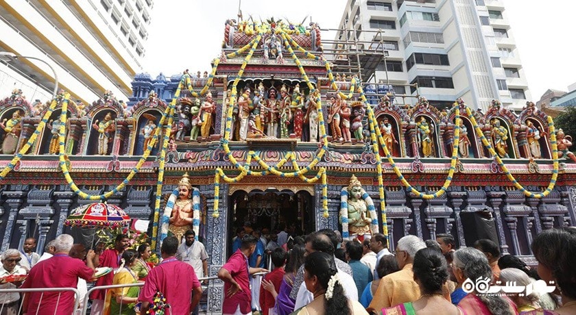  معبد سری کریشنان شهر سنگاپور کشور سنگاپور