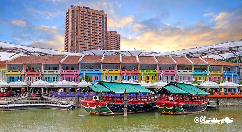 مرکز خرید بازار کلارک کی شهر سنگاپور کشور سنگاپور