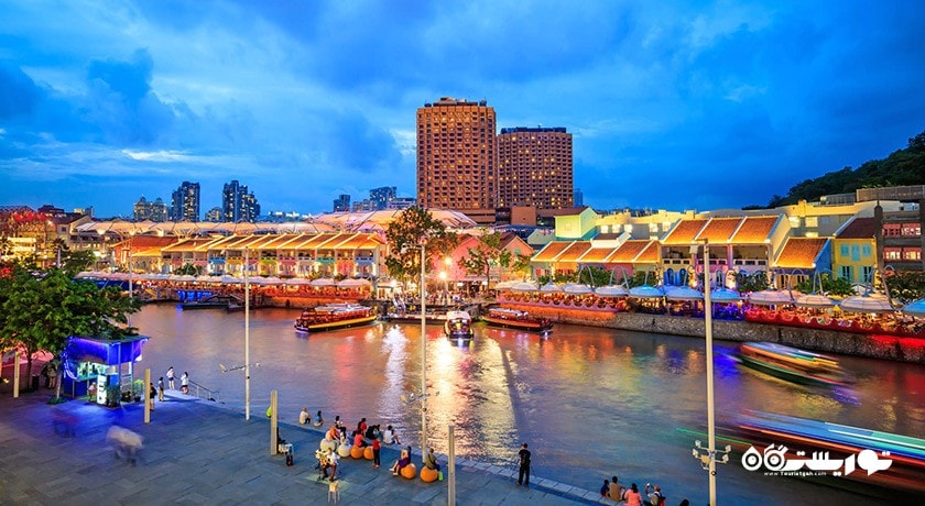 مرکز خرید بازار کلارک کی شهر سنگاپور کشور سنگاپور