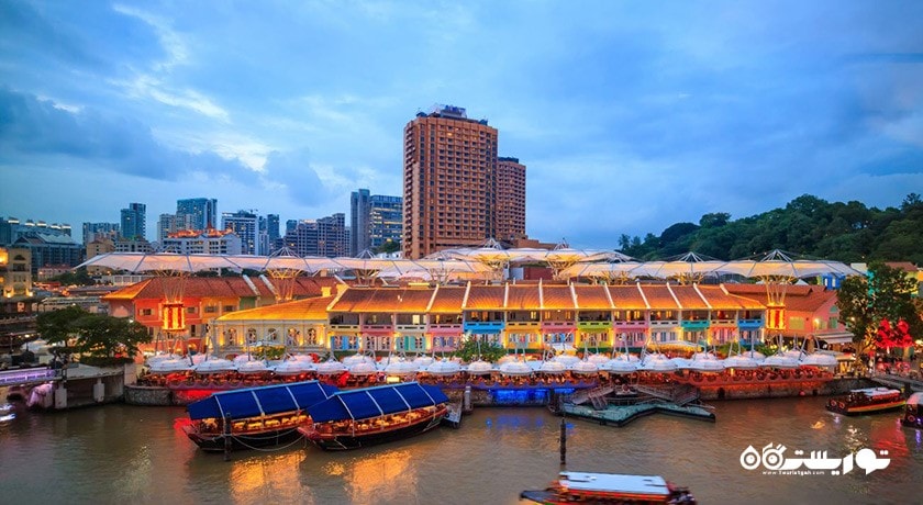 مرکز خرید بازار کلارک کی شهر سنگاپور کشور سنگاپور