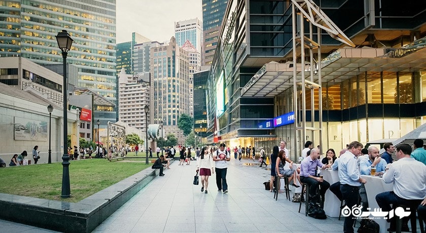 مرکز خرید مرکز خرید رافلز سیتی شهر سنگاپور کشور سنگاپور