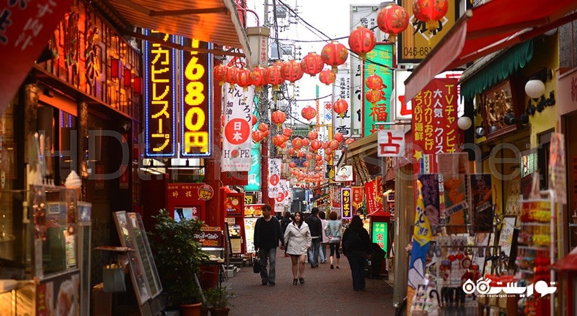 مرکز خرید بازار خیابانی چاینا تاون شهر سنگاپور کشور سنگاپور