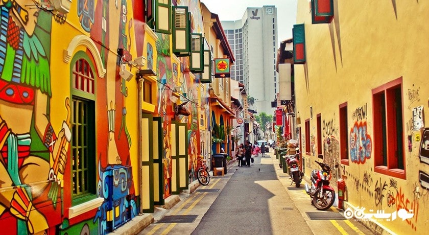 مرکز خرید خیابان حاجی لین شهر سنگاپور کشور سنگاپور