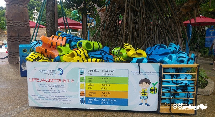 سرگرمی پارک آبی خلیج ماجراجویی شهر سنگاپور کشور سنگاپور