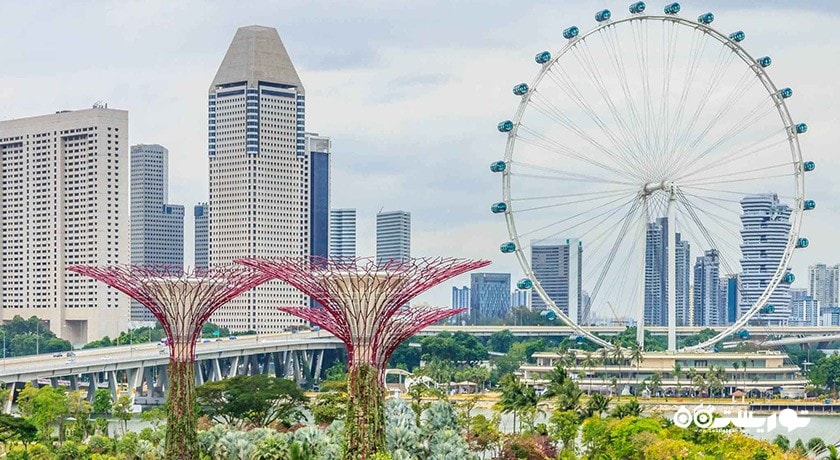 سرگرمی پرنده سنگاپور (چرخ و فلک سنگاپور) شهر سنگاپور کشور سنگاپور