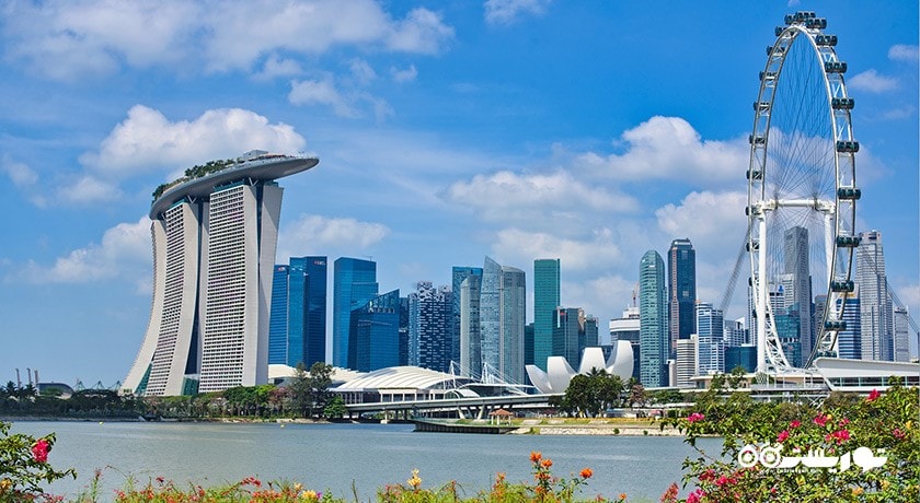 سرگرمی پرنده سنگاپور (چرخ و فلک سنگاپور) شهر سنگاپور کشور سنگاپور