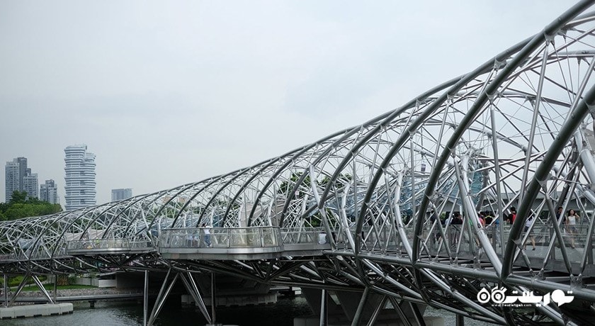 سرگرمی پل هلیکس شهر سنگاپور کشور سنگاپور