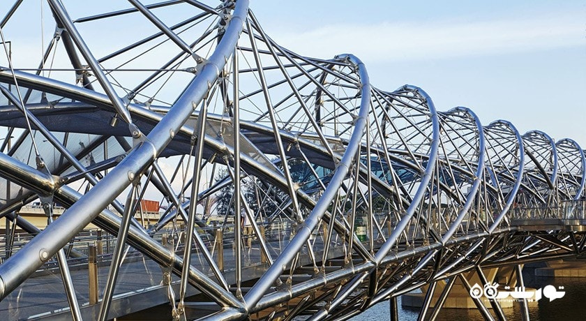 سرگرمی پل هلیکس شهر سنگاپور کشور سنگاپور