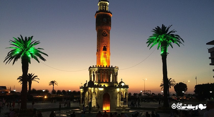  برج ساعت ازمیر شهر ترکیه کشور ازمیر