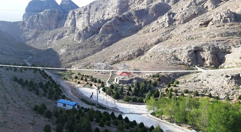  زیپ لاین کوه صفه شهر اصفهان استان اصفهان