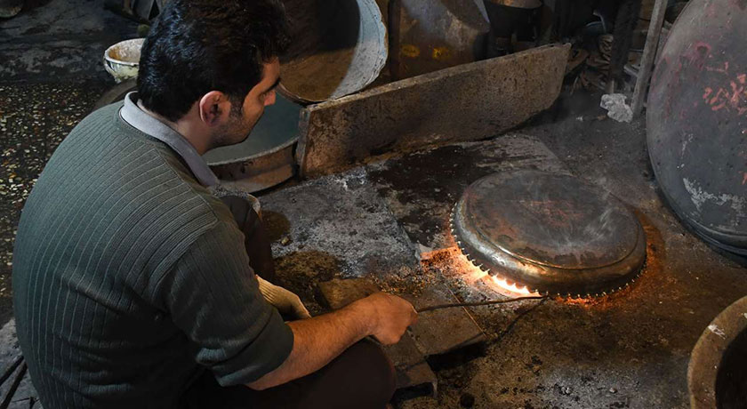  بازار مسگرهای اصفهان شهر اصفهان استان اصفهان