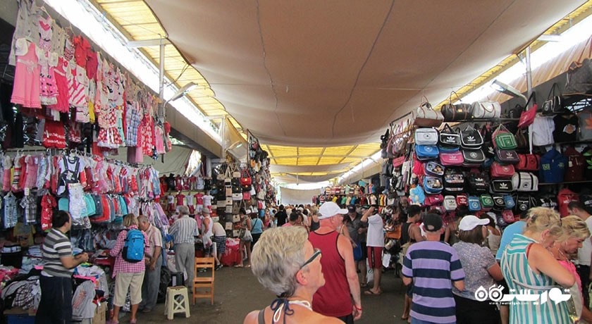 مرکز خرید بازارهای خیابانی بدروم شهر ترکیه کشور بدروم