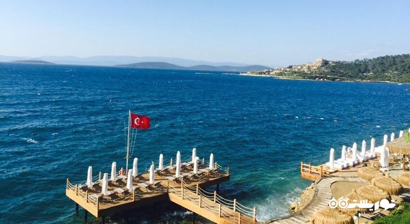 سرگرمی ساحل توربا شهر ترکیه کشور بدروم