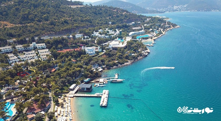 سرگرمی ساحل توربا شهر ترکیه کشور بدروم