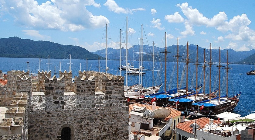  قلعه مارماریس شهر ترکیه کشور مارماریس