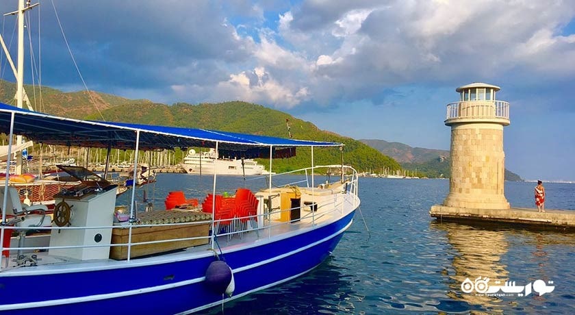 سرگرمی ساحل مارماریس شهر ترکیه کشور مارماریس