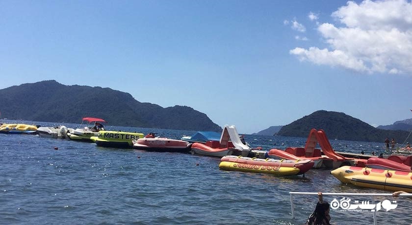 سرگرمی ساحل مارماریس شهر ترکیه کشور مارماریس