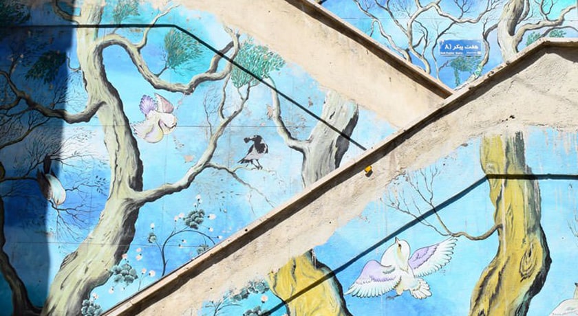  پله های خیابان ولیعصر شهرستان تهران استان تهران