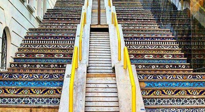 پله های خیابان ولیعصر -  شهر تهران