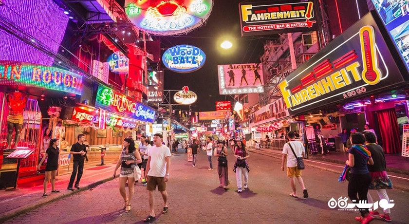 سرگرمی خیابان سوی بواکائو شهر تایلند کشور پاتایا