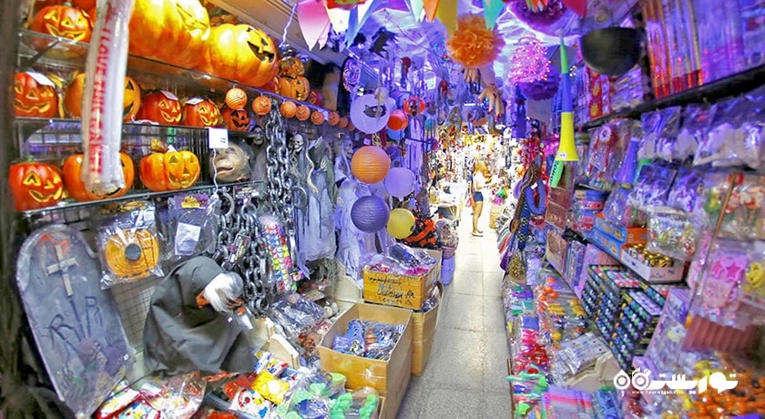 مرکز خرید بازارهای بانکوک شهر تایلند کشور بانکوک