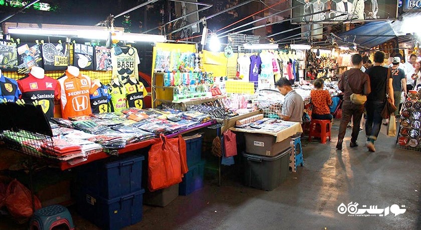 مرکز خرید بازارهای بانکوک شهر تایلند کشور بانکوک