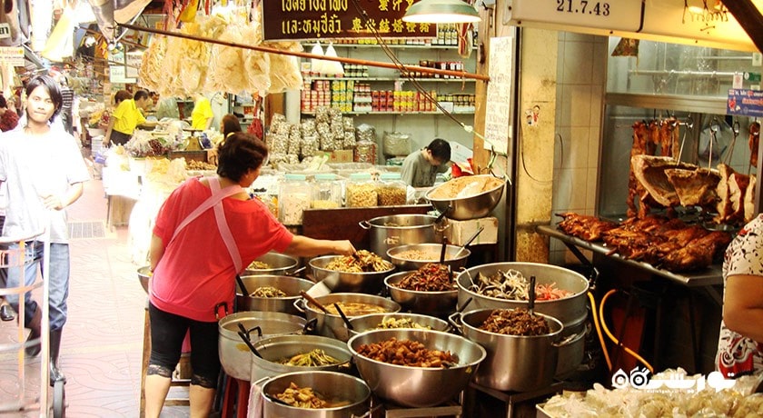 مرکز خرید بازارهای بانکوک شهر تایلند کشور بانکوک