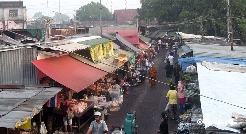 مرکز خرید بازارهای بانکوک شهر تایلند کشور بانکوک