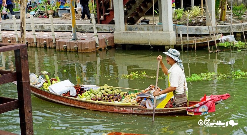 مرکز خرید بازار شناور تاکا شهر تایلند کشور بانکوک