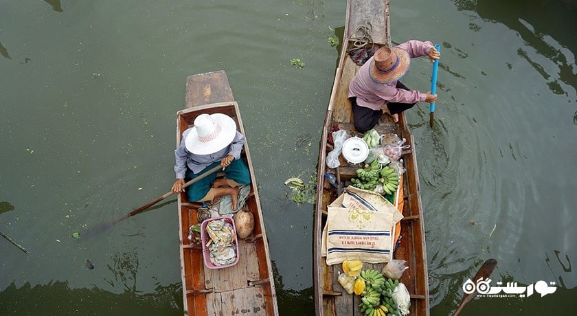 مرکز خرید بازار شناور تاکا شهر تایلند کشور بانکوک