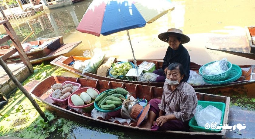 مرکز خرید بازار شناور تاکا شهر تایلند کشور بانکوک