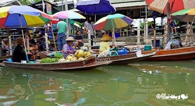 مرکز خرید بازار شناور تاکا شهر تایلند کشور بانکوک