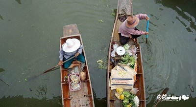 مرکز خرید بازار شناور تاکا شهر تایلند کشور بانکوک