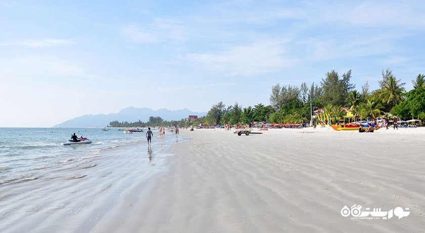 سرگرمی ساحل پانتای چنانگ شهر مالزی کشور لنکاوی