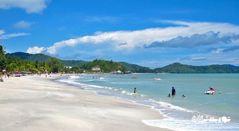 سرگرمی ساحل پانتای چنانگ شهر مالزی کشور لنکاوی