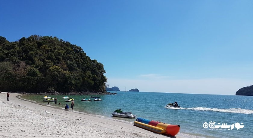 سرگرمی ساحل پانتای تنگا شهر مالزی کشور لنکاوی