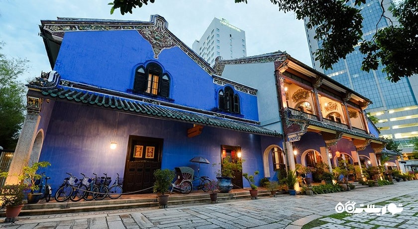  عمارت آبی شهر مالزی کشور پنانگ