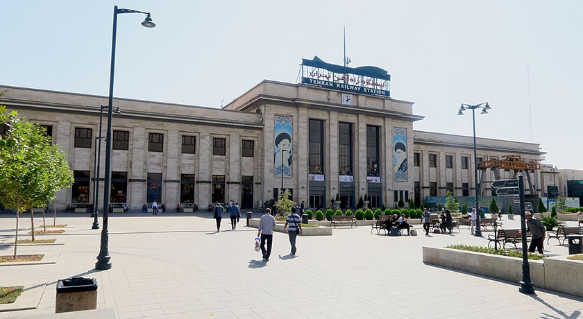  ایستگاه و میدان راه آهن شهرستان تهران استان تهران
