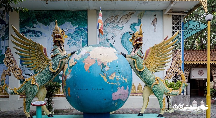  معبد برمه ای دارمیکاراما شهر مالزی کشور پنانگ